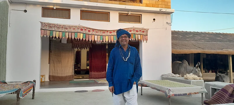 Vankar Shyam Ji Vishram in his sprawling house