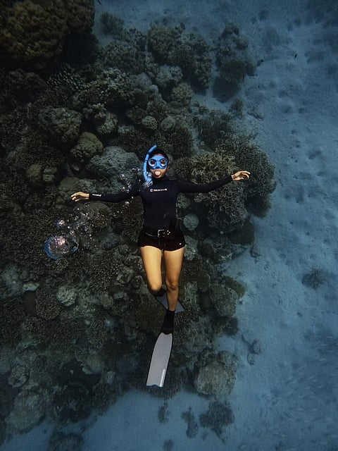 Mirani feels most at peace underwater.