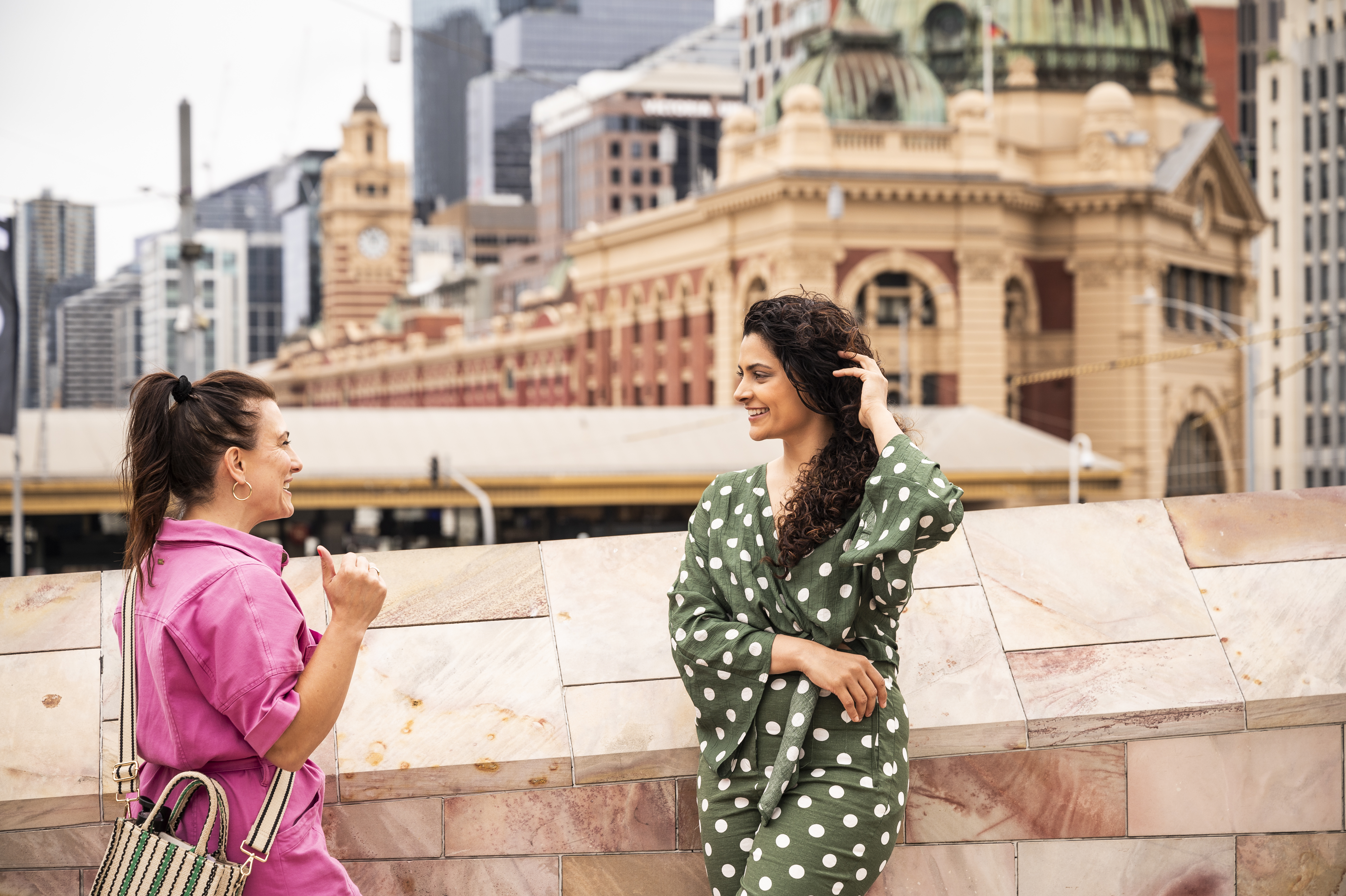 Kher visits the iconic Flinders Street Station