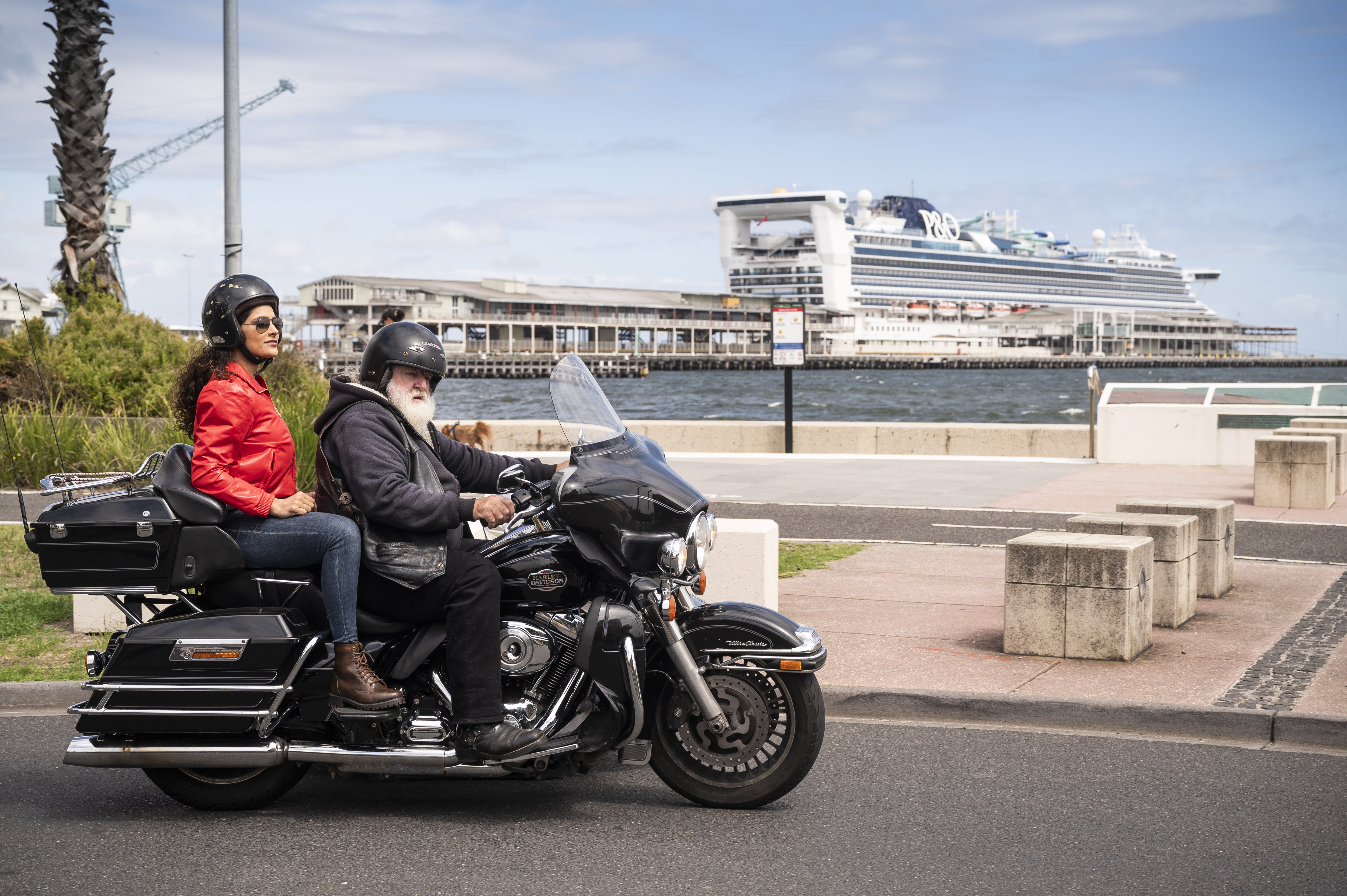 Kher explores the suburbs on a legendary Harley Davidson