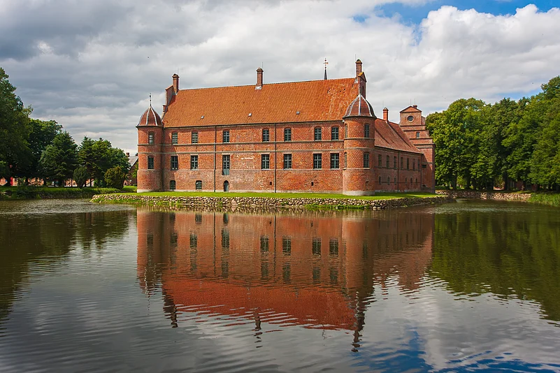 Explore the beauty of both French and Italian Rennaissance architecture at the Rosenholm castle.