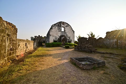 The ruins of the Korlai Fort.