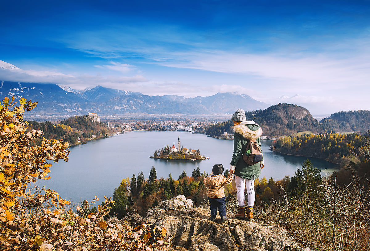 shutterstock  : Hike to get the most impeccable views of Lake Bled in Slovenia. 