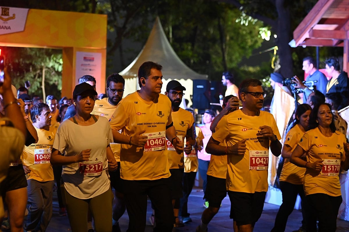 Participants at a run organised by the Bombay Gymkhana.