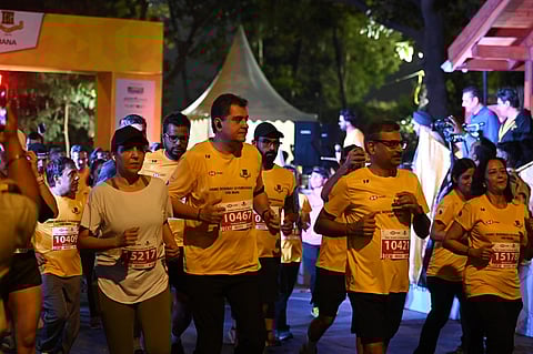 Participants at a run organised by the Bombay Gymkhana.