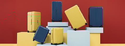 Rimowa suitcases are widely known for their parallel aluminium grooves