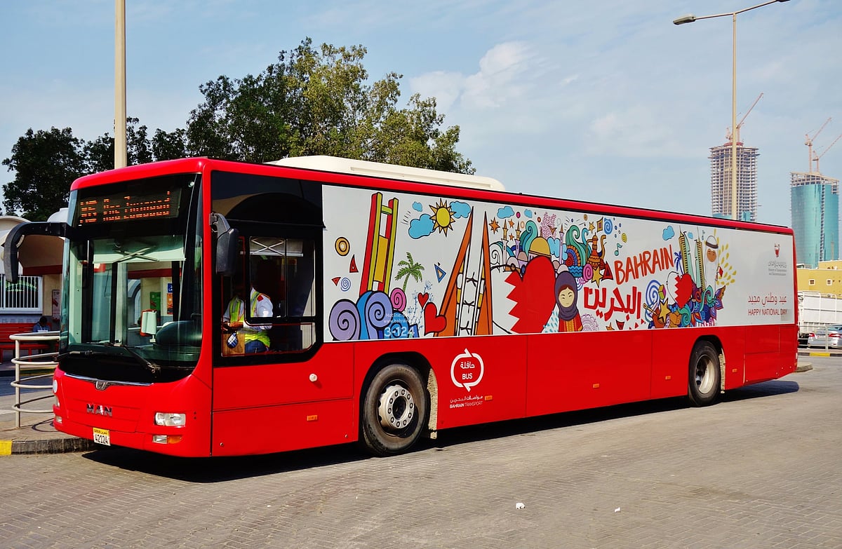 The primary mode of public transport in Bahrain is by bus.