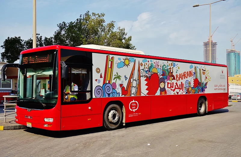 The primary mode of public transport in Bahrain is by bus.