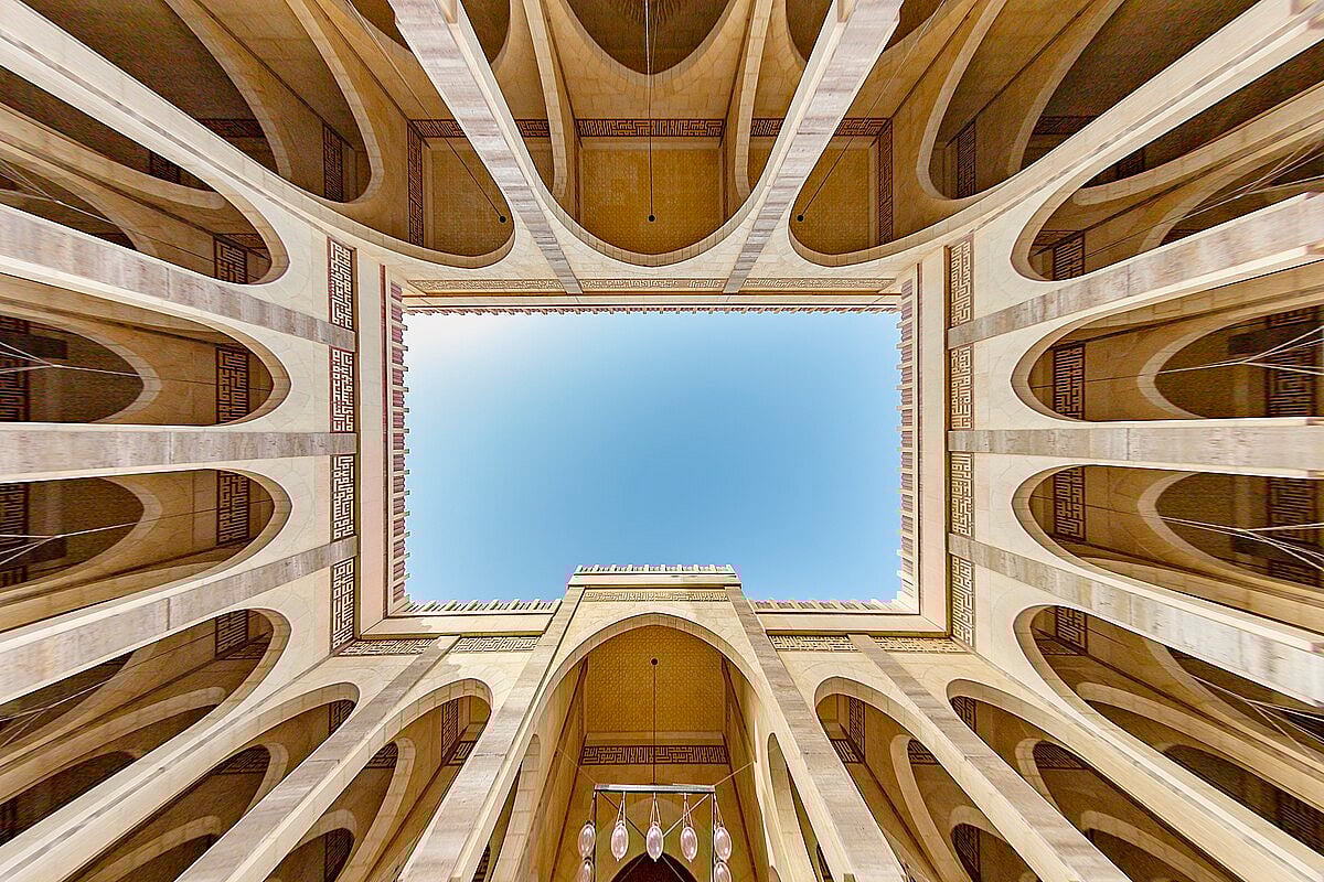 The main entrance to the mosque