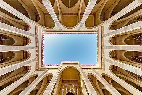 The main entrance to the mosque
