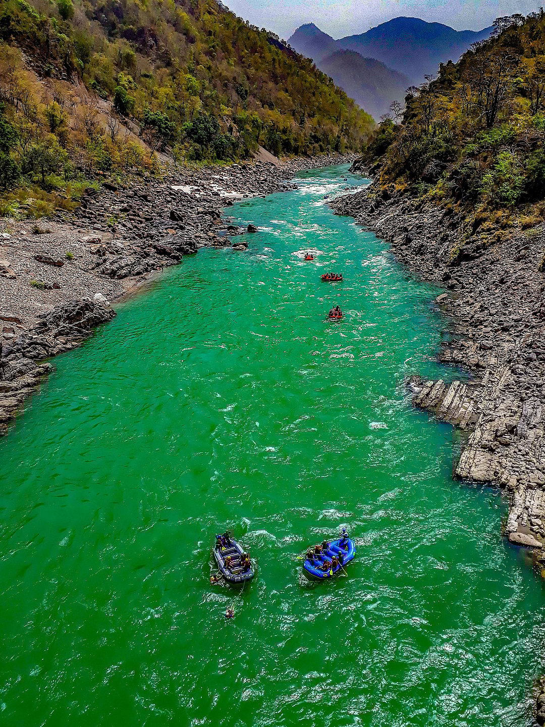 River rafting on the Ganges River in Rishikesh