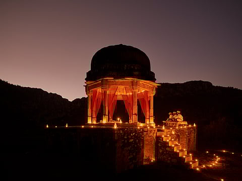Chhatri dinner experience at Amanbagh