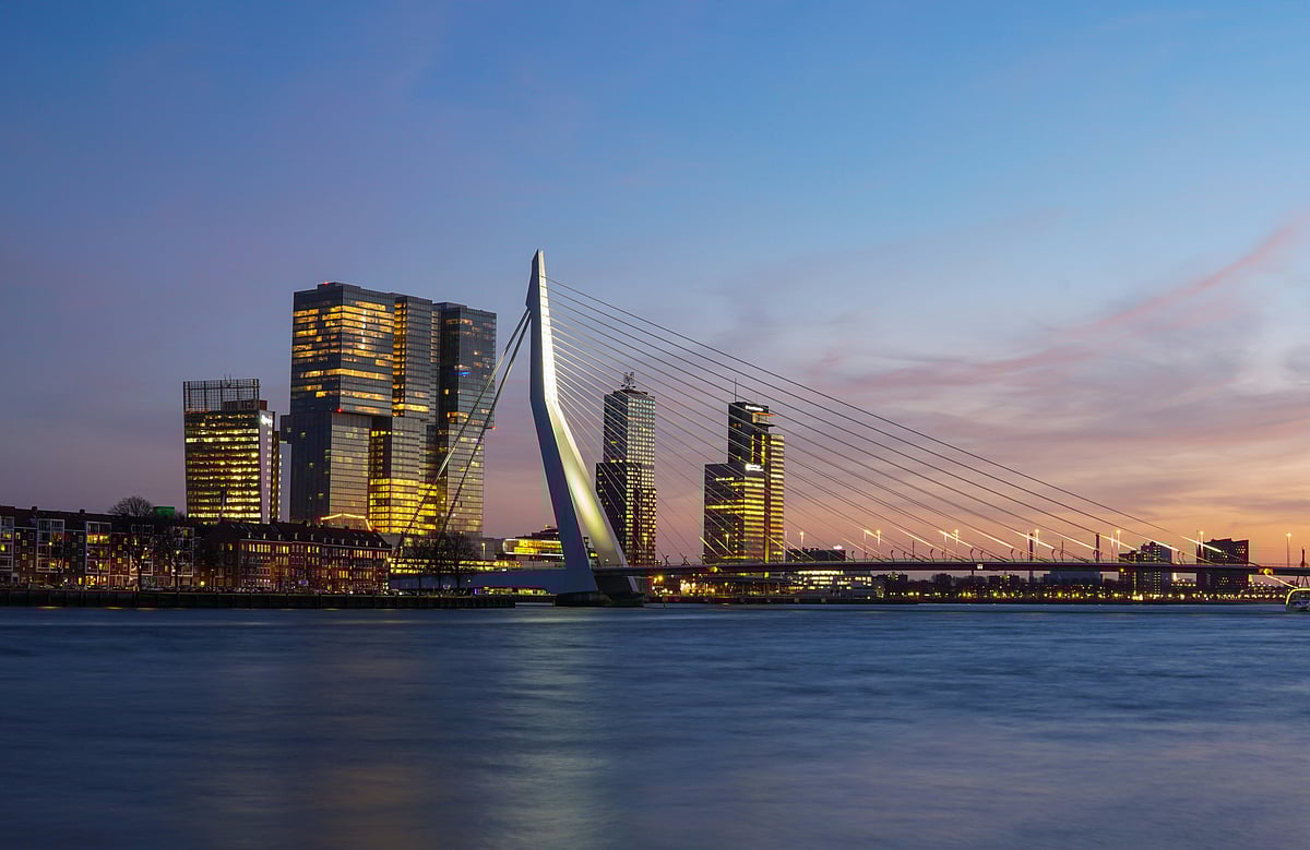 Rotterdam boasts the largest port in Europe.