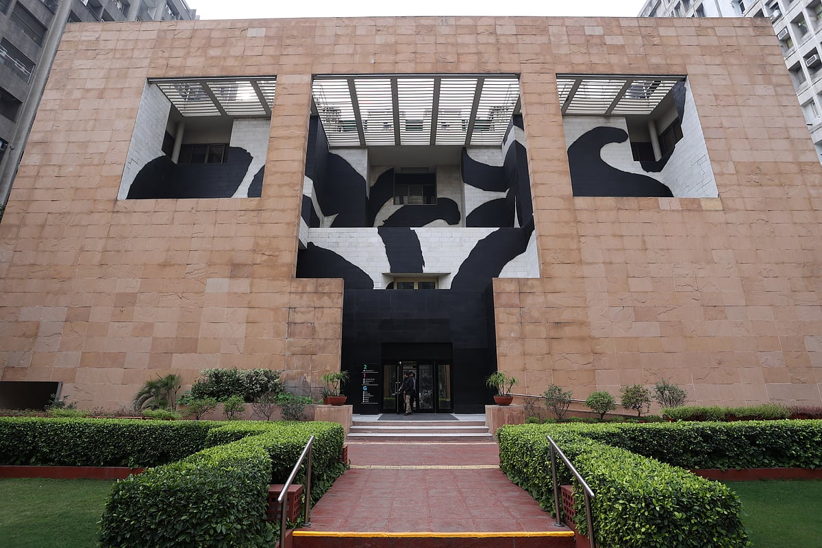 A view of the front facade of British Council in Central Delhi