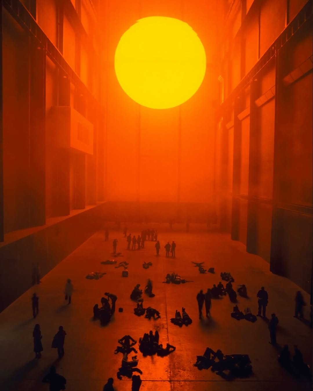 The weather project by artist Olafur Eliasson in the Turbine Hall at Tate Modern, London