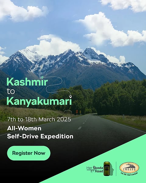 The Bold Route K2K is an an exclusive all-women drive from Kashmir to Kanyakumari