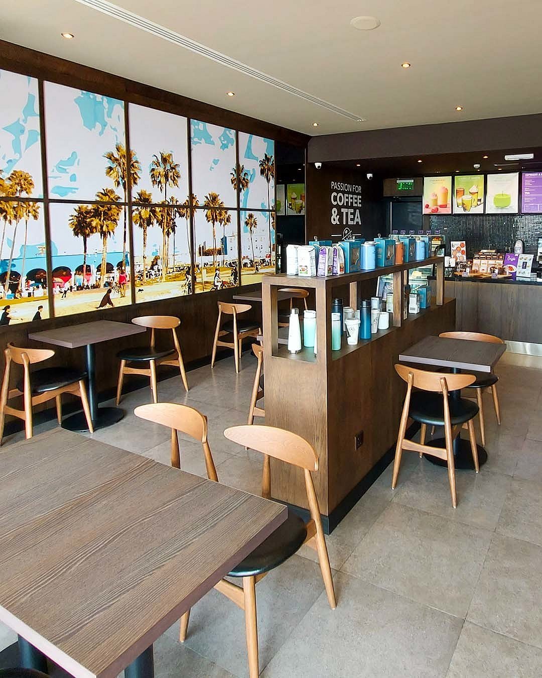 A modern coffee shop in Bahrain