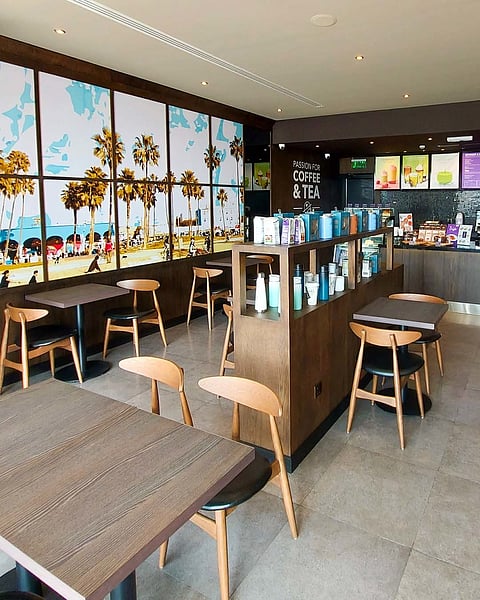 A modern coffee shop in Bahrain