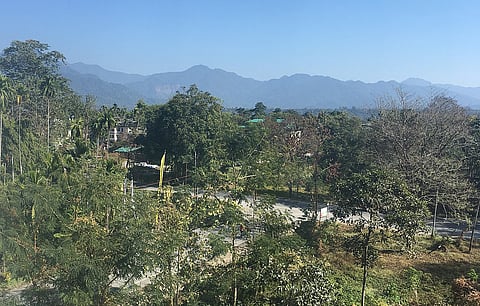 View of mountains from Gelephu