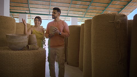 Alleppey Coir is a strong natural fibre sourced from coconut husks