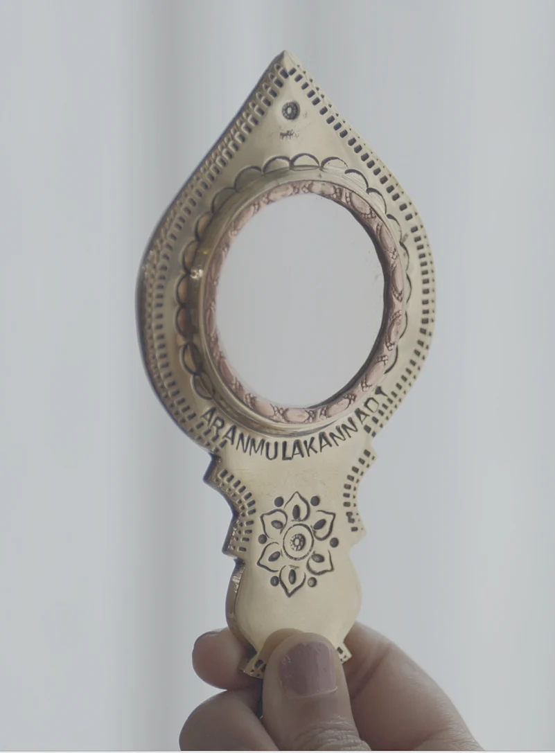 Aranmula Kannadi mirrors are handcrafted with a unique alloy composition