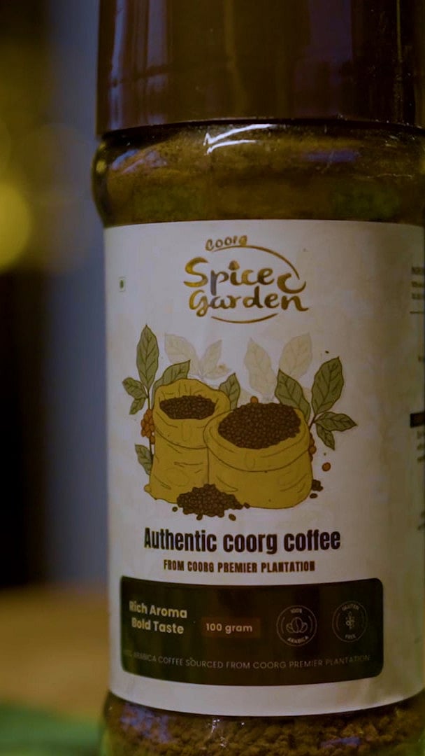 Copyright: Karnataka Tourism. All Rights Reserved : A container of Coorg coffee powder