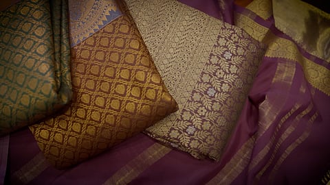 Only high quality pure natural silk and 100 per cent pure gold zari is used to produce Mysore Silk saris