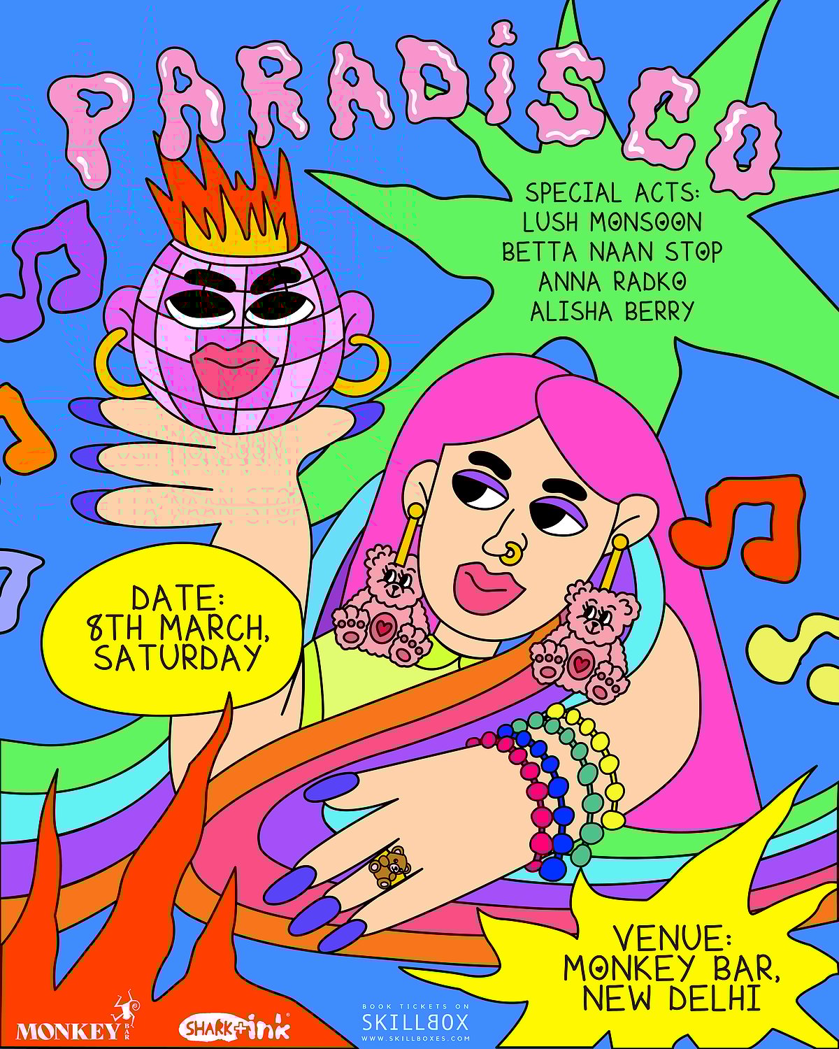 A poster of the ParaDisco event