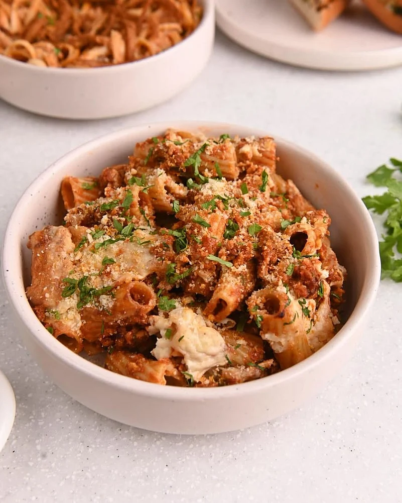 A pasta dish by Mana Café