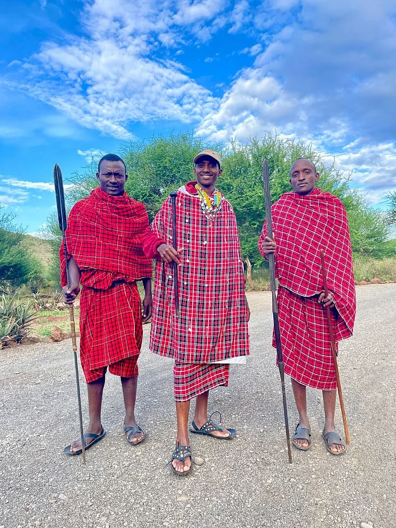 Locals wearing Shuka.