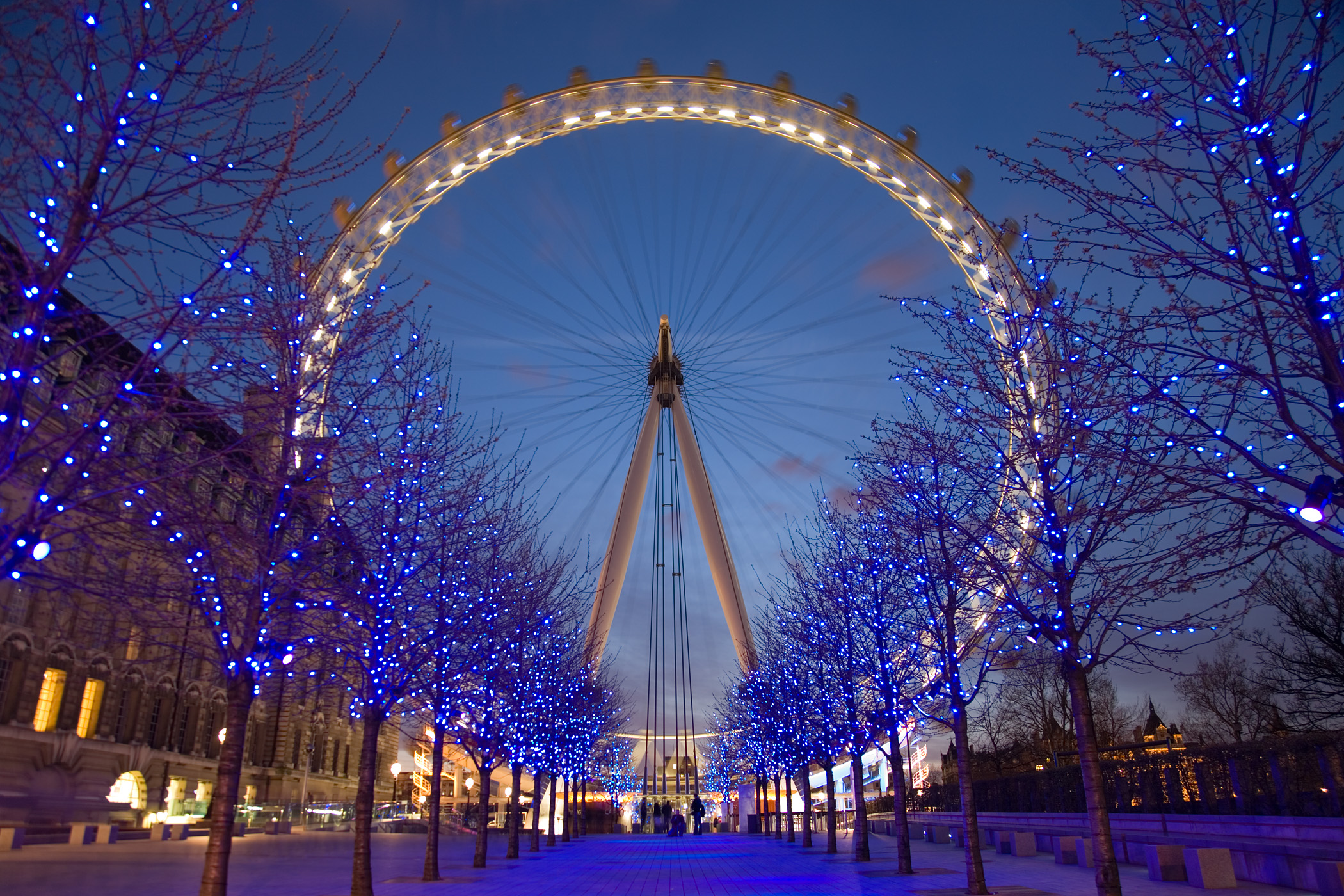 London Eye at twilight