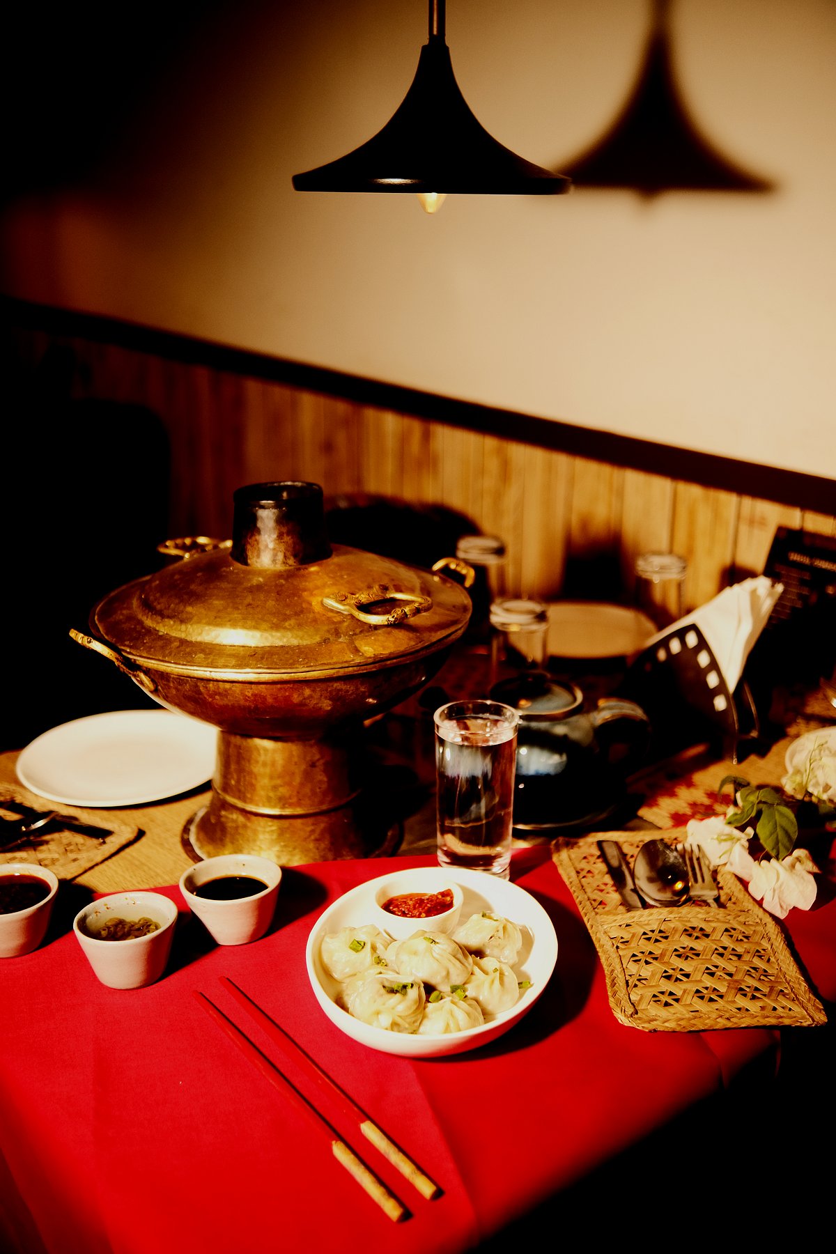 Chimney soup and momos at Dzomsa