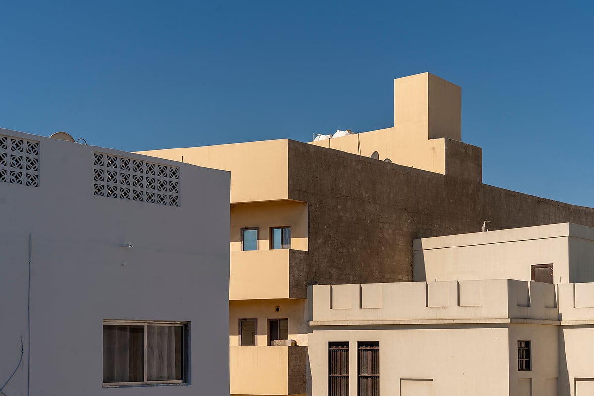 Historical buildings in the Old Muharraq settlement