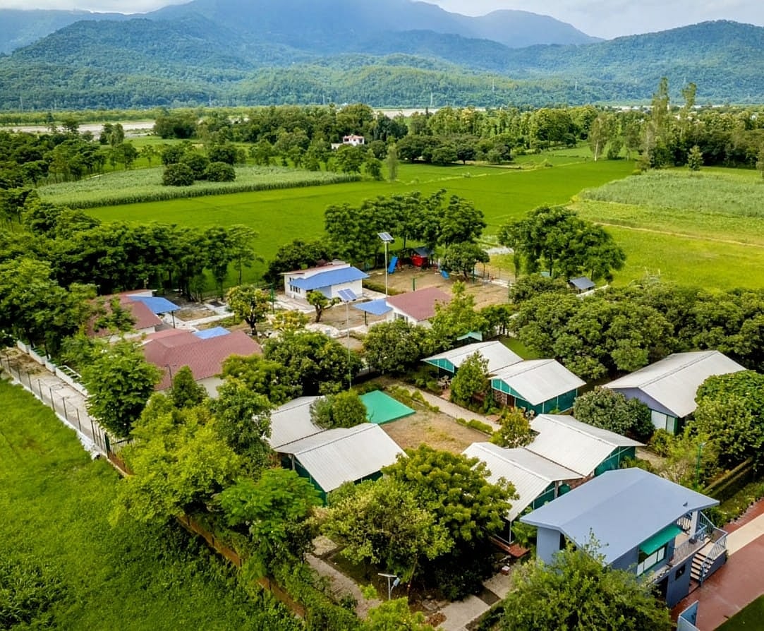 An aerial view of Sukoon Wellness Resort