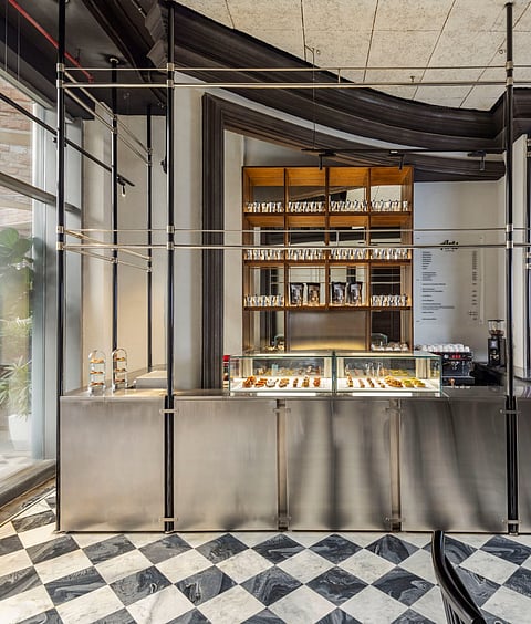 A section of the space also functions as a patisserie