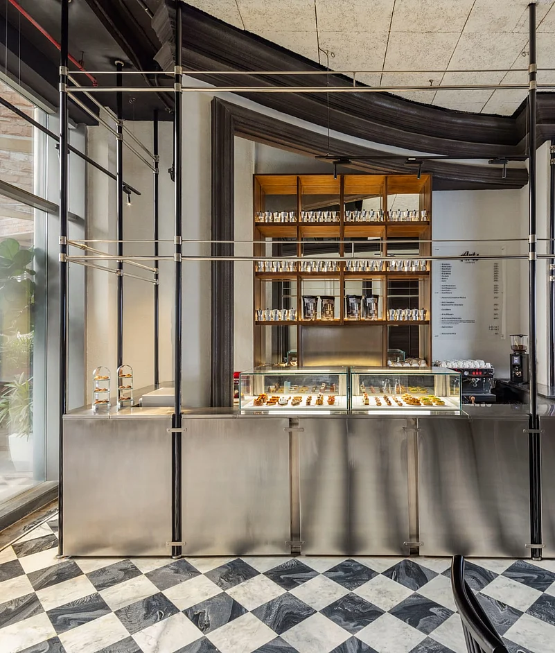 A section of the space also functions as a patisserie