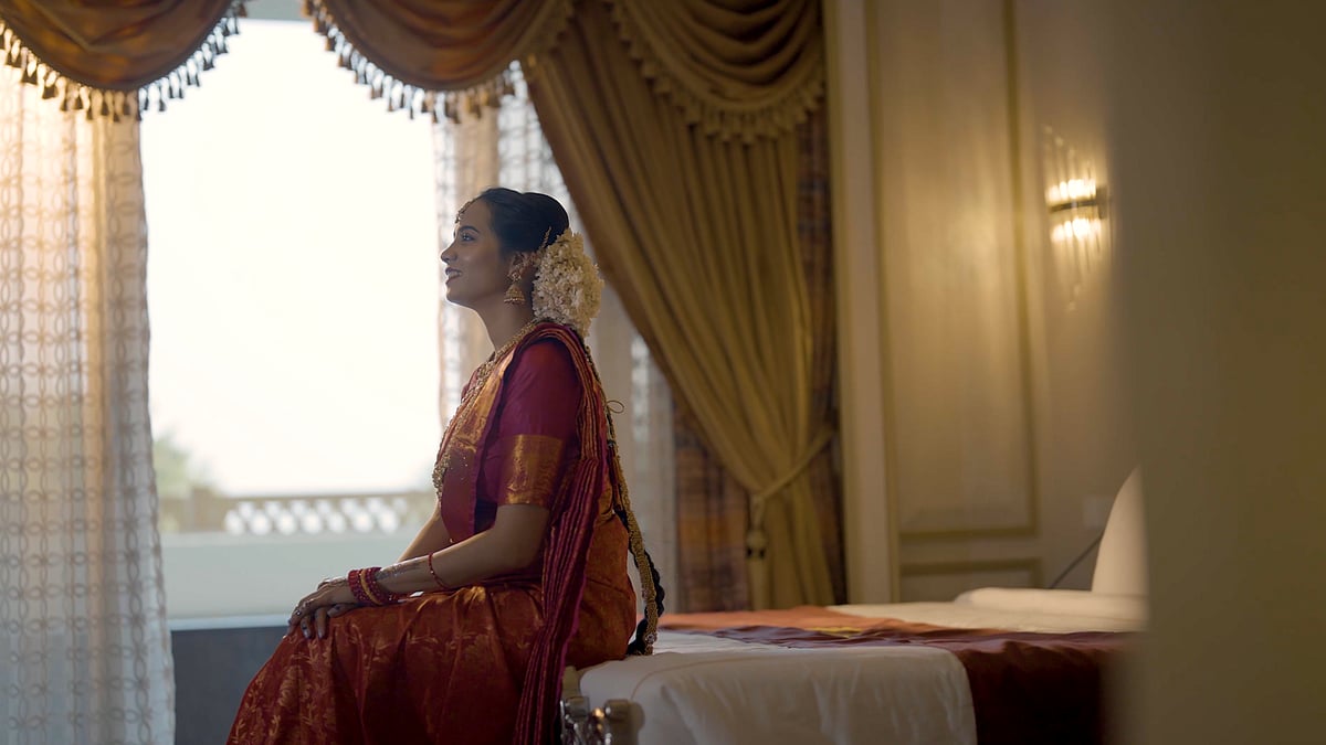 The Kancheepuram silk is an important part of a bride’s trousseau