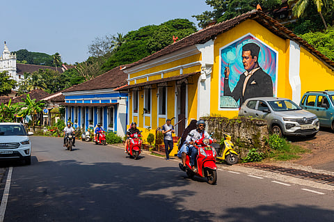 Fontainhas is an old Latin Quarter in Panjim, Goa
