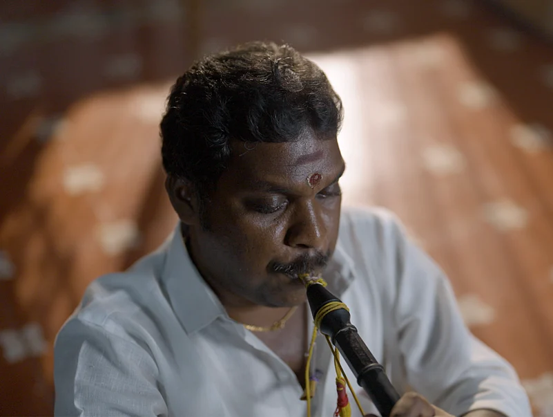 The craft of Nagaswaram is passed down through generations in Narasinghapettai