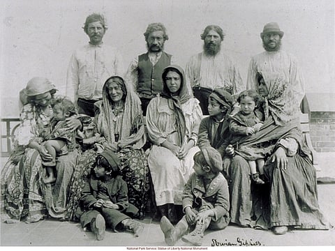 Romani people pictured in 1905