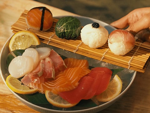 A dish from Opus' seafood brunch menu