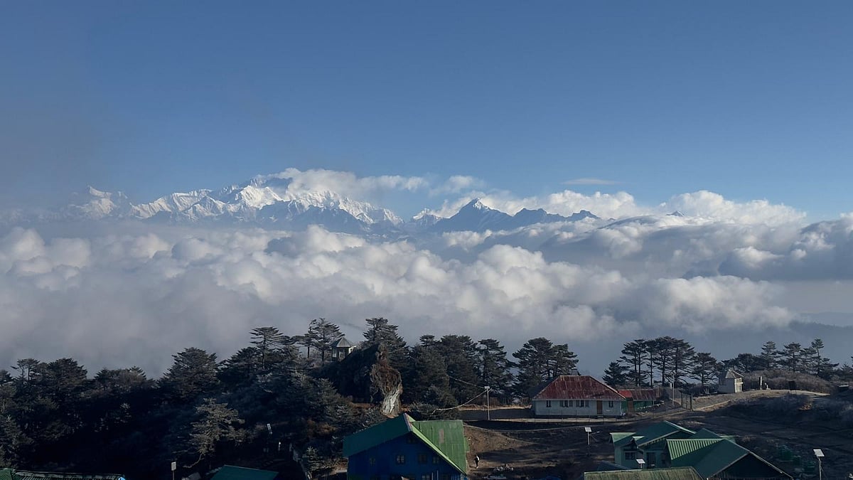 Kanchenjunga, known locally as the Sleeping Buddha