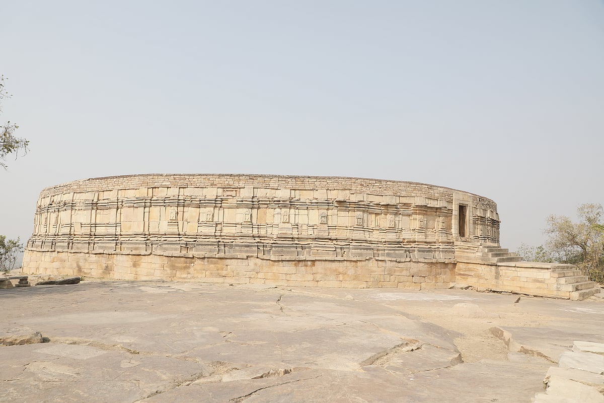 These temples have distinctive circular shrines devoted to 64 yoginis.