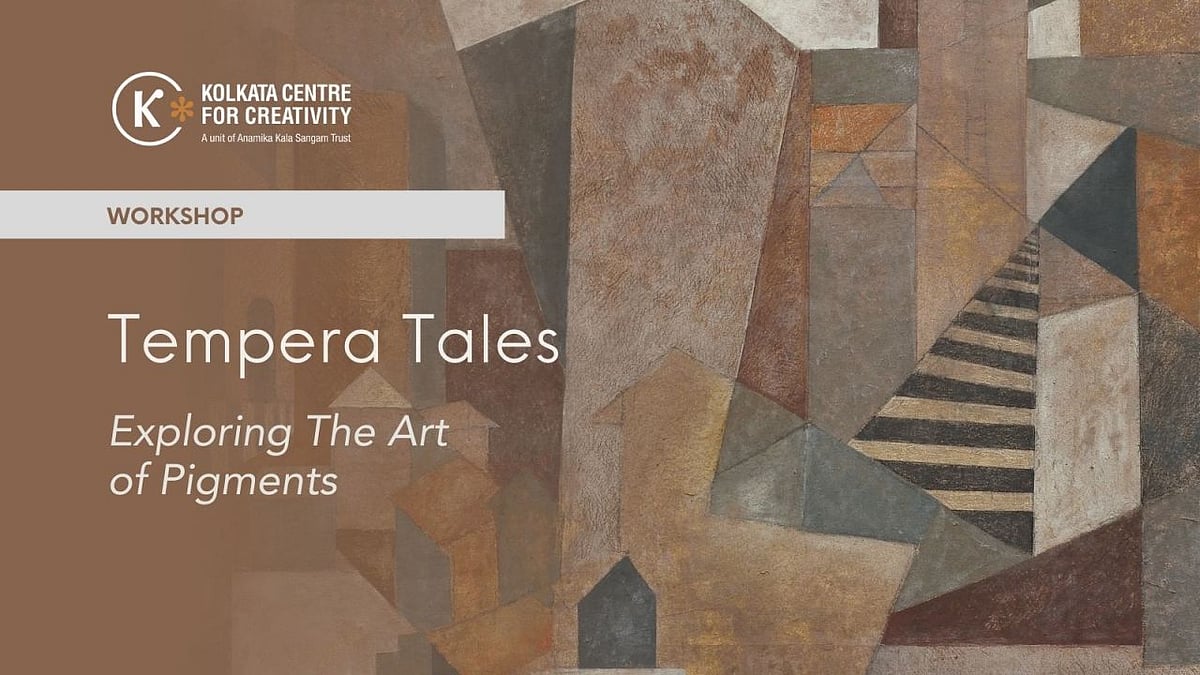 Traditionally, tempera paints use egg yolk as the binder, but other water-soluble materials can also be used