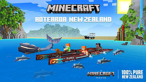 A screengrab of the videogame depicting the landscapes of New Zealand virtually