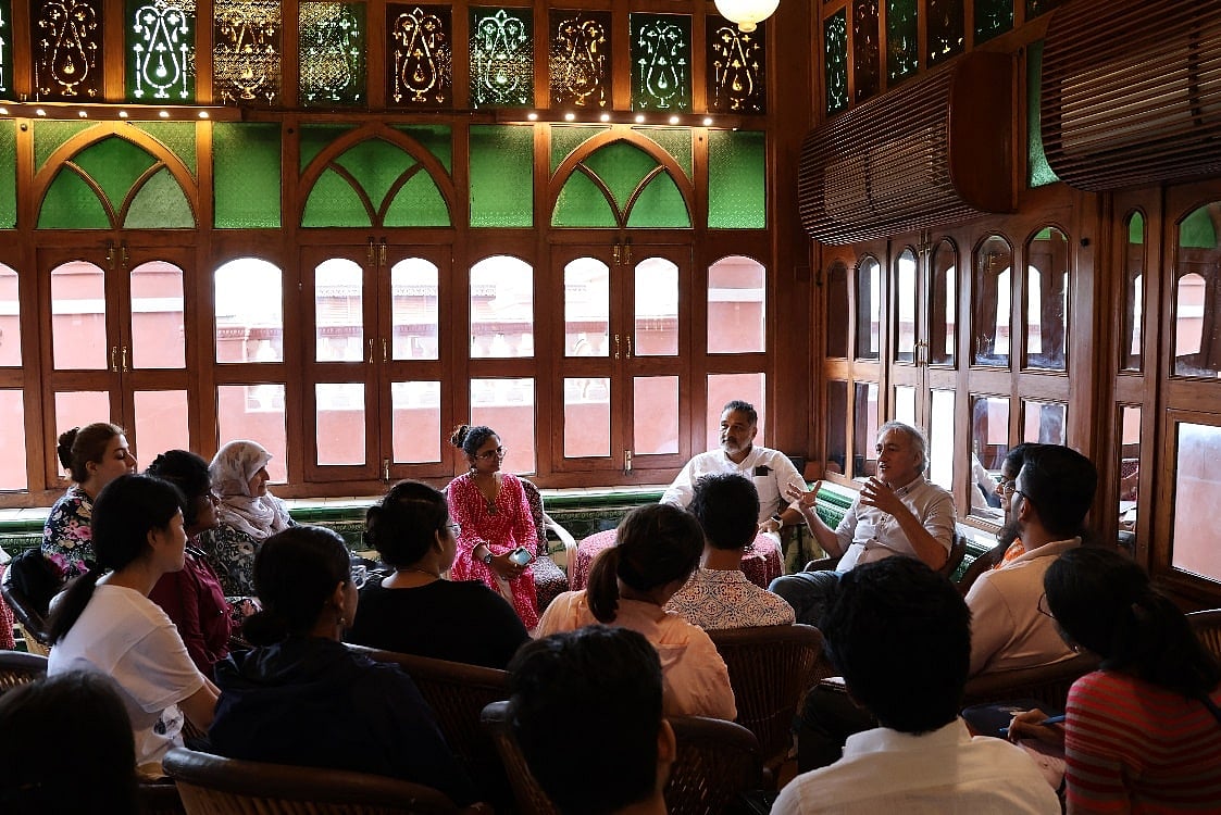 An expert talk with Anupam Sah and Abhay Mangaladas on heritage and entrepreneurship that was moderated by Khushi Shah