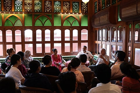 An expert talk with Anupam Sah and Abhay Mangaladas on heritage and entrepreneurship that was moderated by Khushi Shah