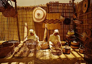 Zairon/Wiki Commons : Handwoven baskets showcased at the Bahrain National Museum in Manama