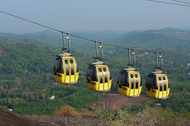 Cable cars at Jatayu Earth's Center Nature Park in Kerala. (representational image) - odin/Shutterstock