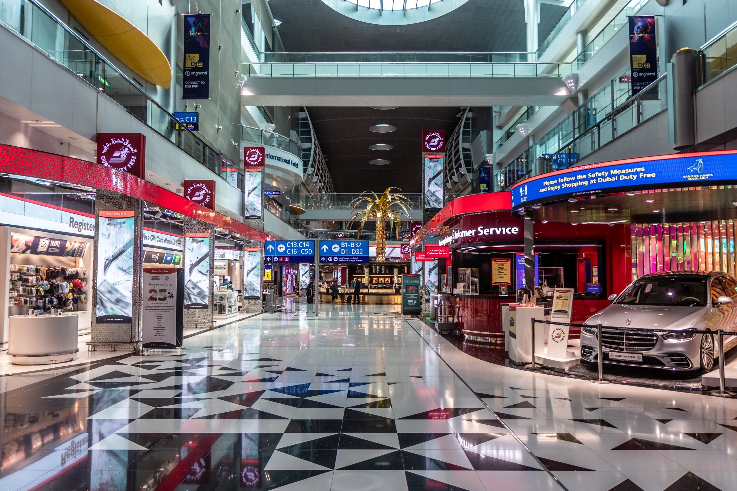 Dubai International Airport is famous for Dubai Duty Free.